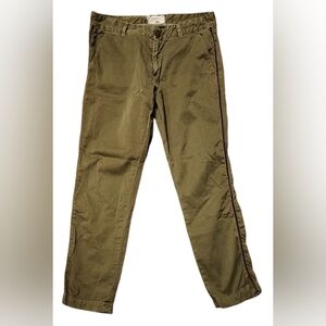 Current/Elliott The Buddy Trouser Army green with tape, Size 27